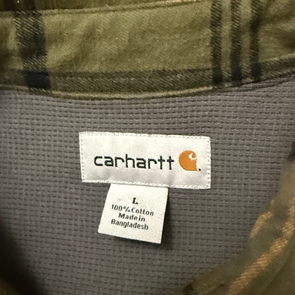 Carhartt 100081- Youngstown Thermal Lined Flannel Shirt‎ Jac L - Picture 5 of 6